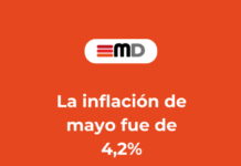 La inflación de mayo fue de 4,2% (1)