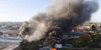 El incendió de una pañalera generó caos y preocupación en La Matanza