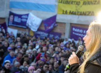 Karina Milei reapareció en La Matanza en medio de las denuncias por coimas en la Agencia de Discapacidad