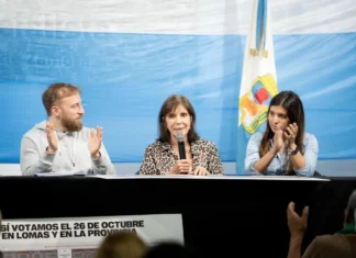 Otermín y Teresa García convocaron en Lomas a un “aluvión de votos” para “frenar a Milei”
